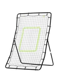 HOMCOM Rebounder Kickback Tor Rückprallwand Trainingsnetz Stahl 75x126cm , Schwarz , Metall , 80x90 cm , Freizeit & Co, Sport & Fitness