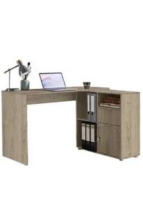 Mid.you Schreibtischkombination , Eichefarben , Holzwerkstoff , 1 Fächer , 85x74x110 cm , Made in Germany , seitenverkehrt montierbar , Büromöbel, Schreibtische, Schreibtischkombinationen