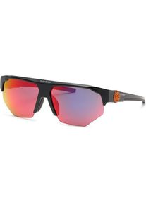 Philipp Plein Sport, Herren, Sportbrille, SSP015 Z42R (Glänzend Schwarz, Rauchglas mit rotem Spiegeleffekt), Schwarz