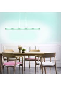 Leuchten Direkt LOLAsmart-NELE Lampada a Sospensione LED Nichel opaco, 5-Luci, Telecomando, Cambia colore