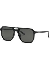 Philipp Plein Sport, Herren, Sportbrille, SSP032 0700 (Schwarz glänzend, Grey Green), Schwarz