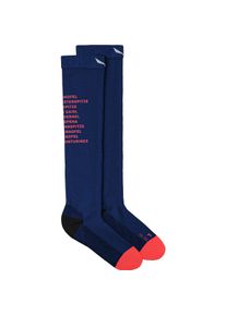 Salewa, Damen, Sportsocken, Ortles Dolomites Merino Kniestrümpfe Da (36 - 38), Blau