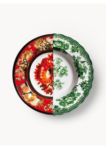 Seletti Håndlavet hybryds-suppeskål, sæt af 2 Farverig Fint benporcelæn Ø 26 cm