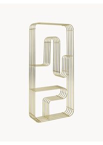 AYTM Półka ścienna z metalu Curva Złoty Metal S 33 x D 71 cm