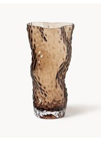 Hein Studio Munblåst Vas i Glas Ostrea Rock, H 30 cm Brun Glas Ø 15 x H 30 cm