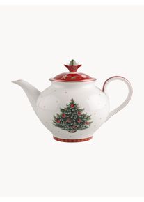 Villeroy & Boch Villeroy & Boch Porcelánová čajová kanvica Toy's Delight, 1,5 l Farebná, Červená, Biela Porcelán 1,5 l