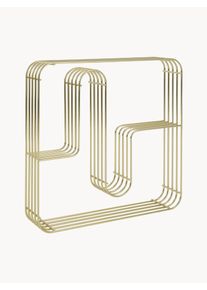 AYTM Półka ścienna z metalu Curva Złoty Metal S 46 x D 46 cm