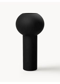 COOEE Design Ręcznie malowany wazon Pillar Czarny Ceramika Ø 12 x W 24 cm