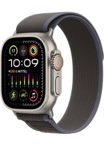Apple Smartwatch »Watch Ultra 2 Titanium« (4,9 cm / 1,92 ′′) Watch OS 10;Siri;EKG;Herzfrequenz in grau, Größe M/L