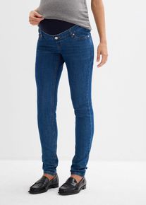 bonprix Női Kismama farmer bio-pamuttal, Skinny, kék, 34