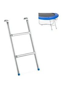 Relaxdays Leiter Trampolin , Silberfarben , Metall, Kunststoff , 38x6 cm , Freizeit & Co, Gartenspielzeug