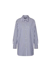 Długa bluzka oversize Seidensticker - dla pań - rozmiar 52 - kolor: niebieski/biały