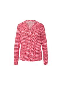 Tchibo - Wzorzysta bluzka - dla pań - rozmiar L 44/46 - kolor: biały/czerwony/z nadrukiem