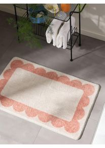 benuta Pop Tapis de Bain Frame Orange 50x80 cm - Tapis pour salle de bain
