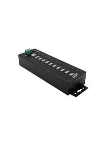 EXSYS EXSYS 10 Port USB 2.0 USB A, USB B Hub, Terminal Connector Powered, 198 x 55 x 39.98mm - EX-1170HMVS