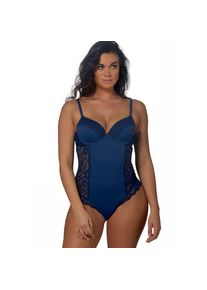 After Eden , Damen , Body, mit Spitze, verstellbare Träger, mit Bügel, vorgeformte Cups, feminin , dark blue , Cup C , 75 -Cup C , 75 , Damen-Body...