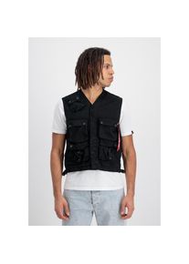 Alpha Industries , Funktionsweste »Military Vest« , black , XL , XL , 2 Innentaschen mit Druckknopf