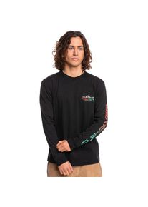 Quiksilver , Langarmshirt »Scripted Game« , schwarz , L , L , Stoff: leichter Baumwoll-Jersey