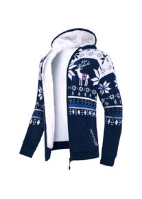 Nebulus Norwegian jacket with faux fur NORON, men, navy/white | Winter Sale