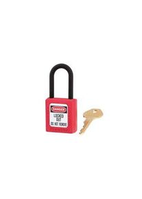 Master Lock Master Lock Padlock Zenex Thermoplastic Padlock, Keyed Alike, 6mm Shackle, 38mm Body - 406KARED
