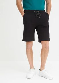 bonprix Bermudy dresowe, czarny, 44/46 (S)