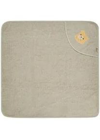 Sterntaler Kapuzenbadetuch , Mintgrau , Textil , 80x0.5x80 cm , Oeko-Tex® Standard 100 , saugfähig, angenehm weich, hochwertige Qualität , Pflegen, Baden, Kapuzenhandtücher