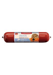 saucisse Fleischeslust Classic 6x800g saumon, bœuf avec carotte, potiron, spiruline pour chien