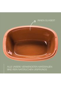 Römertopf Römertopf Grosser Bräter Rustico 6 Pers., Pfanne + Kochtopf, Braun