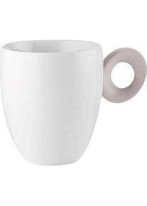 Yeppon Becher Elegante aus Porzellan mit zweifarbigem, Tasse, Braun