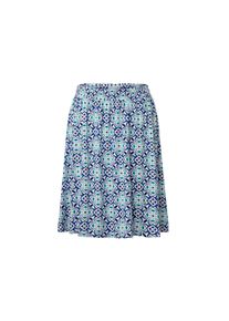 Tchibo - Nyomott mint&aacute;s jersey szoknya - nő - m&eacute;ret S 36/38 - k&eacute;k/mint&aacute;s