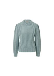 Tchibo - Grobstrick-Pullover mit Wolle - Damen - Gr. M - blau