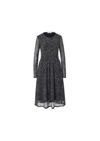 Tchibo - Gepunktetes Mesh-Kleid - Damen - Gr. L - creme/gepunktet