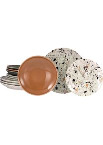 Creatable, Geschirrset, Terrazzo (12 Stück)