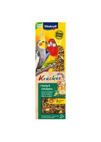 2 friandises Krackers , grande perruche, miel & eucalyptus Vitakraft - Friandises pour Oiseaux