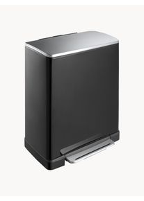 EKO Kosz na śmieci Recycle E-Cube, 28 l + 18 l Czarny Stal nierdzewna S 50 x W 65 cm, 28 l + 18 l
