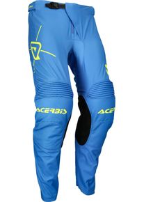 Acerbis Track Inc., pantalon en textile , couleur: Bleu/Jaune , taille: 38