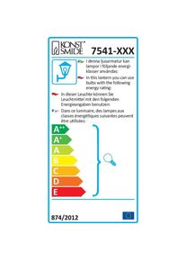 Konstsmide, Gartenbeleuchtung, Aussenwandleuchte Halogen GU10 (GU10, IP44)