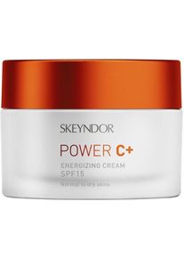 Skeyndor, Gesichtscreme, Power C + Energizing Emulsion Creme For oily Skin LSF 15 (50 ml, 24h Creme, SPF 15)