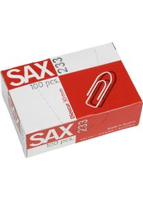 Sax, B&uuml;roklammer, B&uuml;roklammer spitze Form 30mm Metall verzinkt 100 St./Pack. (1 x)