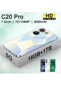 JCTKJ Camon 20 Pro Cellphones 5.0 inch 16GB+1TB Smartphone Android 8000mAh 72+108MP Camera 5G Global Unlocked Smartphone