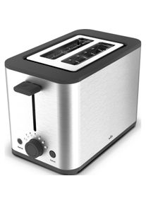 WITT Premium broodrooster - met ontdooi- en opwarmfunctie - stijlvol Deens design - Zilvergrijs, Toaster, Grau