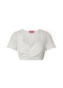 Krüger Dirndl Krüger Madl Bluză tradițională (Oktoberfest) Femei alb, Mărimea 34