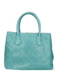 Melvin & Hamilton Melvin & Hamilton, Tasche, Handgevlochten leren hoes Kimberly 1, Türkis
