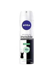 Nivea, Deo, BLACK & WHITE INVISIBLE ACTIVE deo vapo 200 ml (Spray, 200 ml)