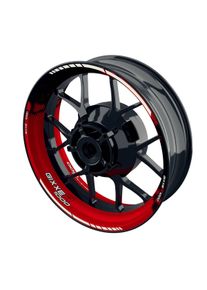 One-Wheel Felgenaufkleber GSXR Gixxer 1000 DOTS rot glänzend - Motorradteile & Ersatzteile - Reifen & Felgen - Felgenaufkleber