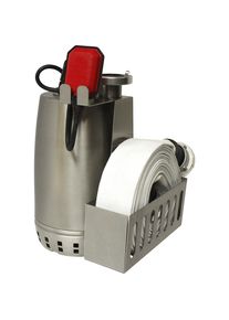 Hochwasser-Set HWK 500, mit C-Kupplung, Edelstahl, max. 19,2 m, 1,5 kW