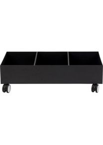 PAPERFLOW Verrijdbaar onderstel voor inzamelbak voor kringloopmateriaal, voor 3 bakken, zwart