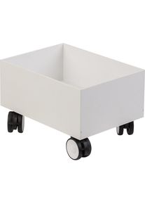 PAPERFLOW Verrijdbaar onderstel voor inzamelbak voor kringloopmateriaal, voor 1 bak, wit