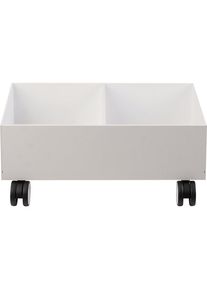 PAPERFLOW Verrijdbaar onderstel voor inzamelbak voor kringloopmateriaal, voor 2 bakken, wit