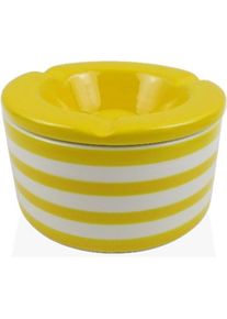 Versa, Aschenbecher, Aschenbecher Gelb Dolomite 11,2 x 6,2 x 11,2 cm